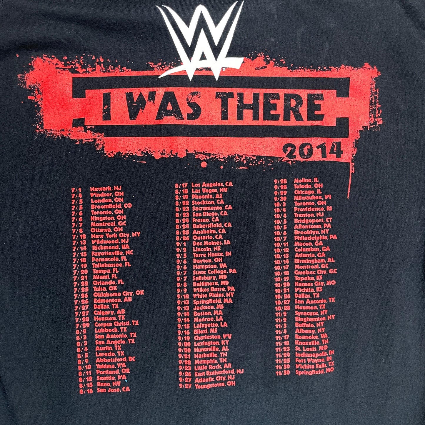 WWE 2014 T-shirt
