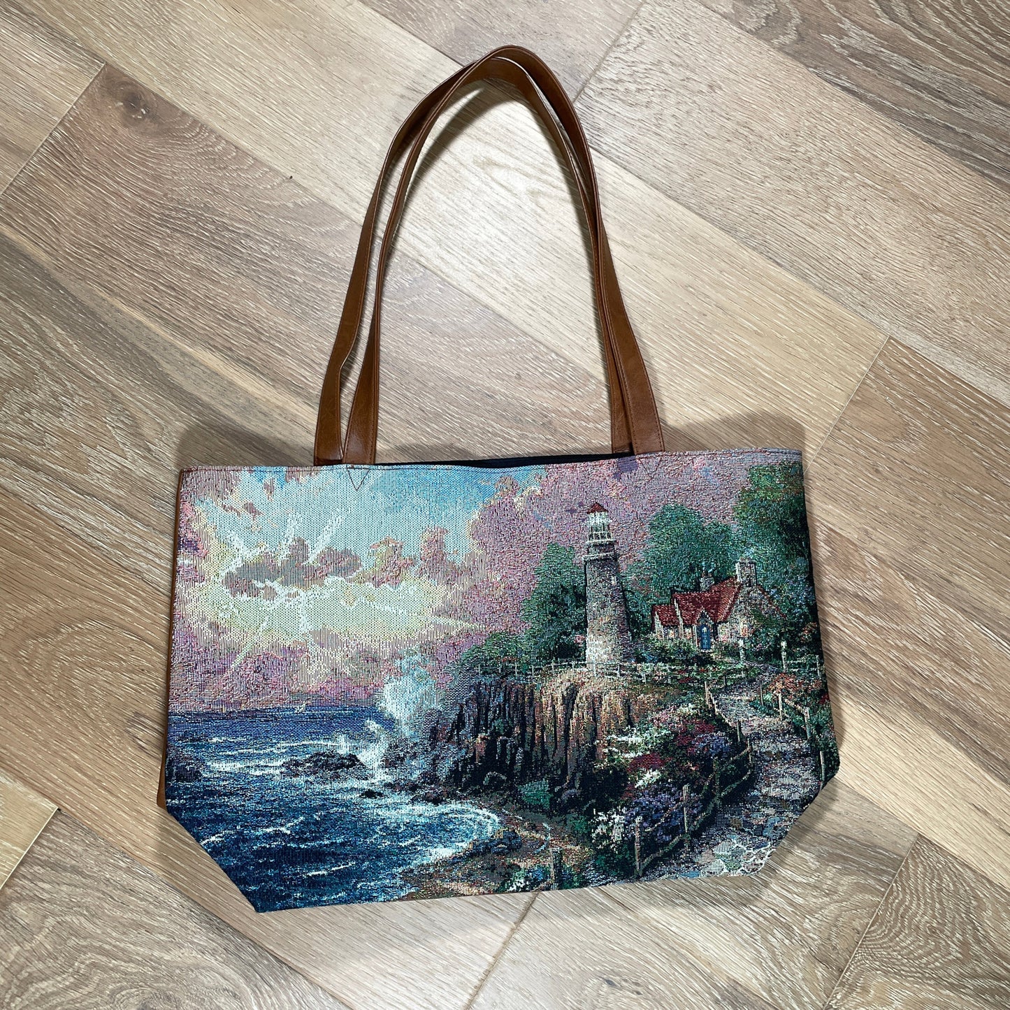 Lighthouse Tapestry Bag