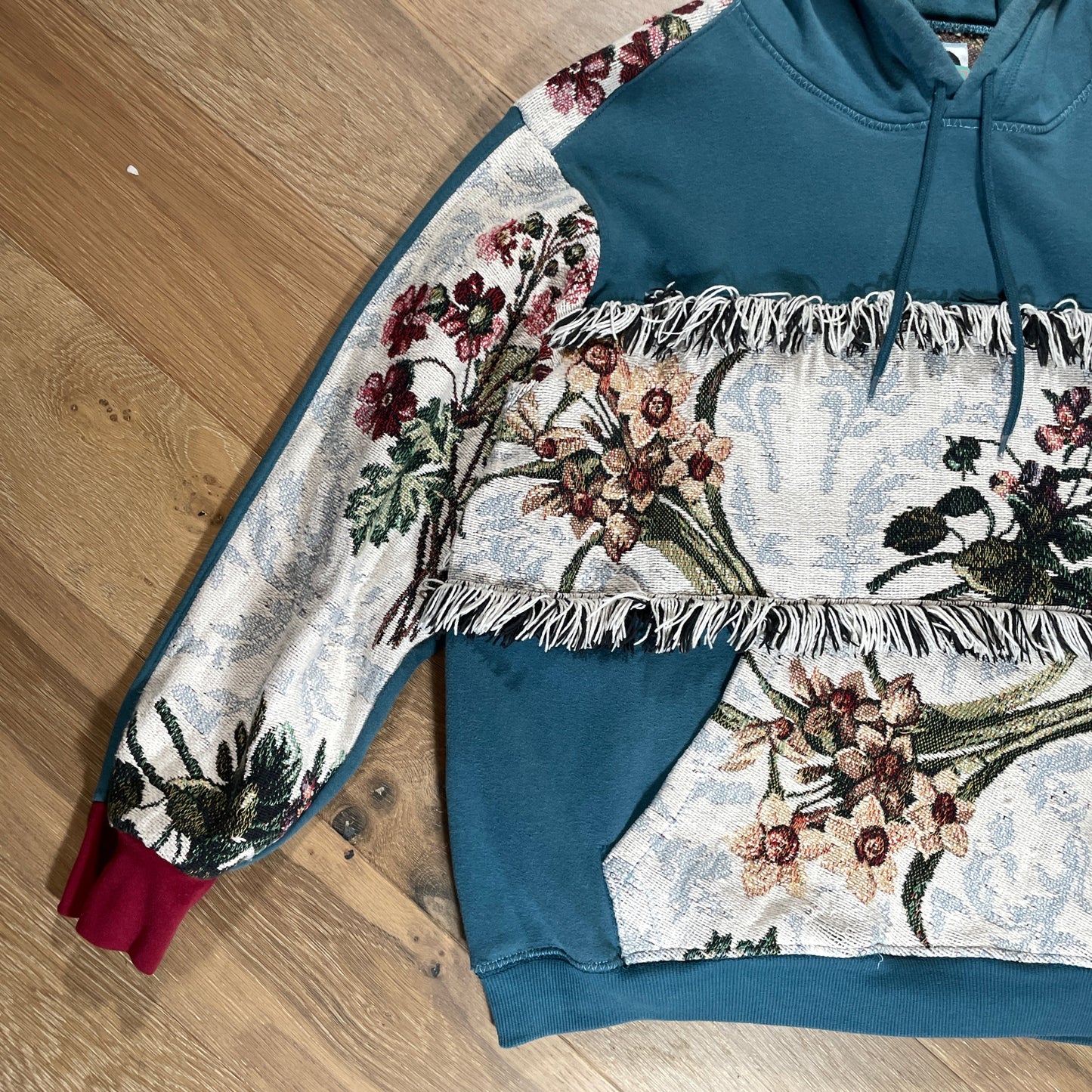 “Floral Fringe” Hoodie