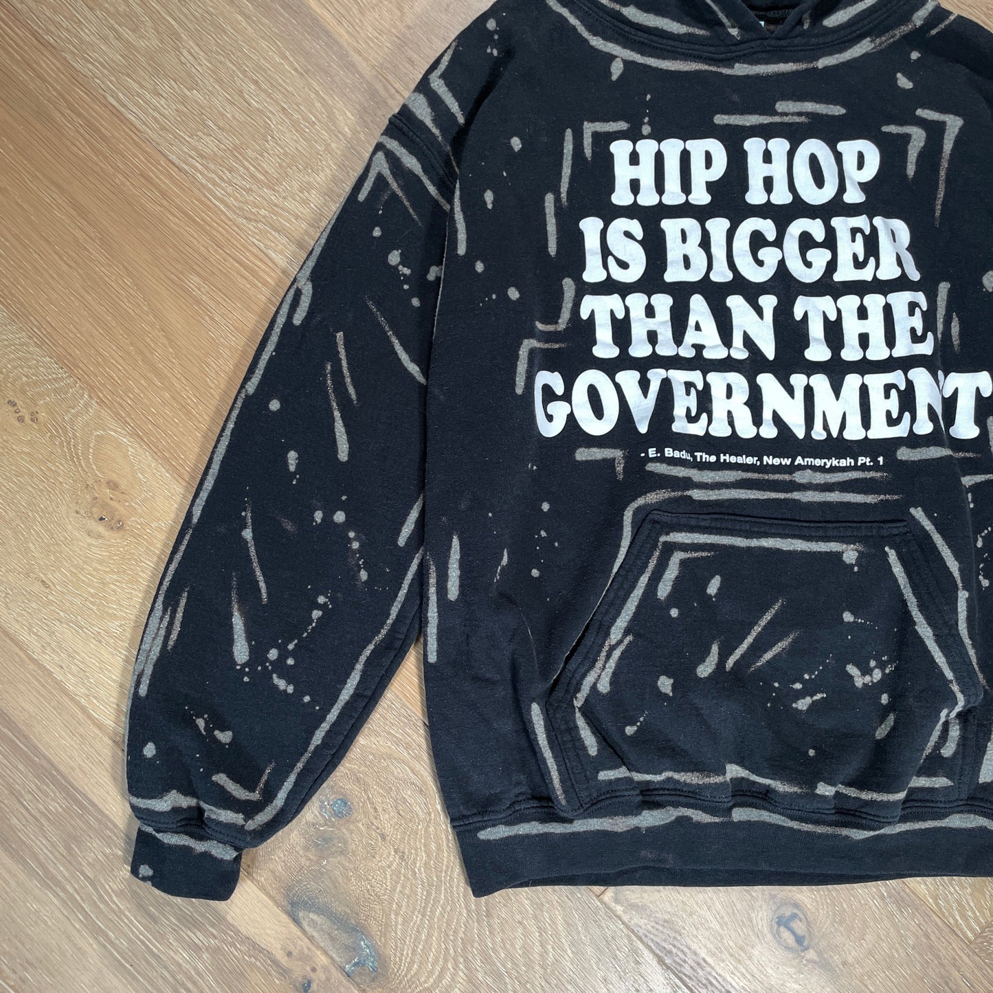 “Erykah Badu” Bleach Dyed Hoodie