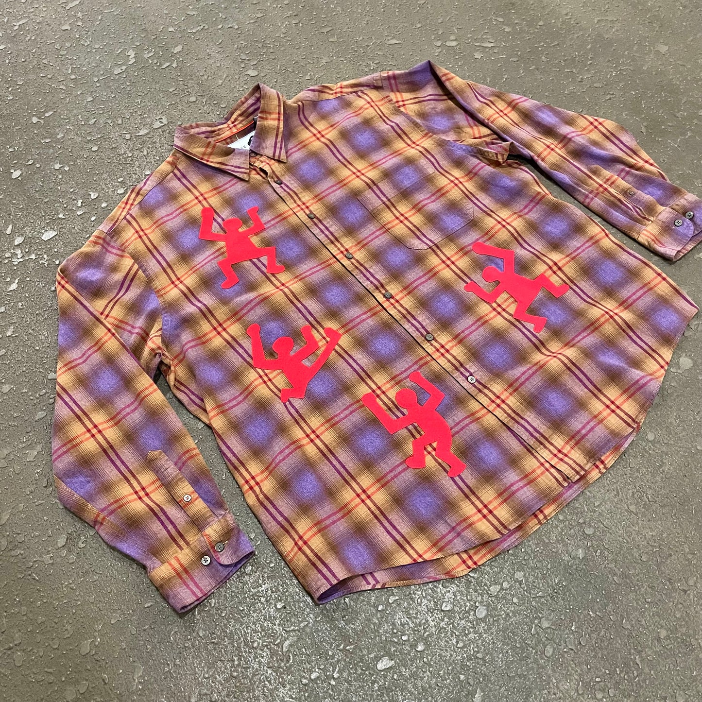 “Dancing People” Flannel