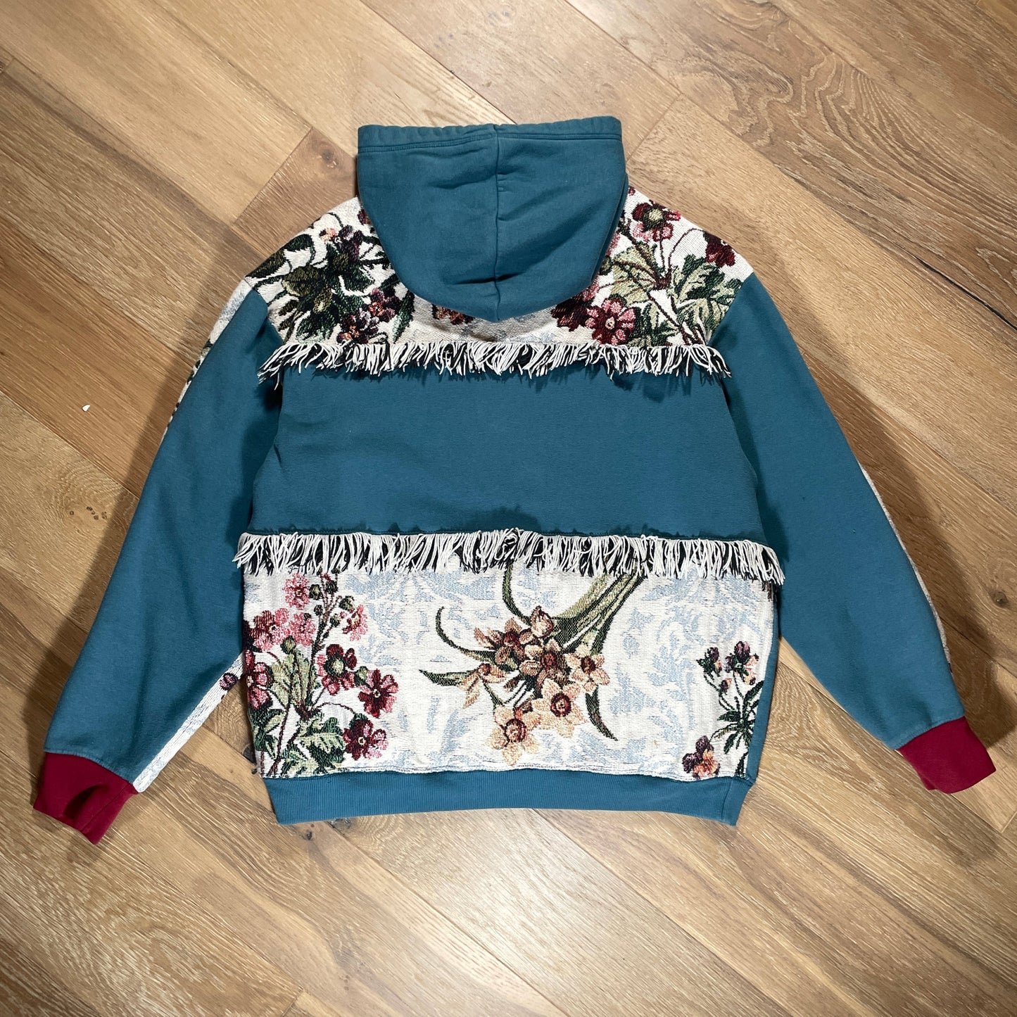 “Floral Fringe” Hoodie
