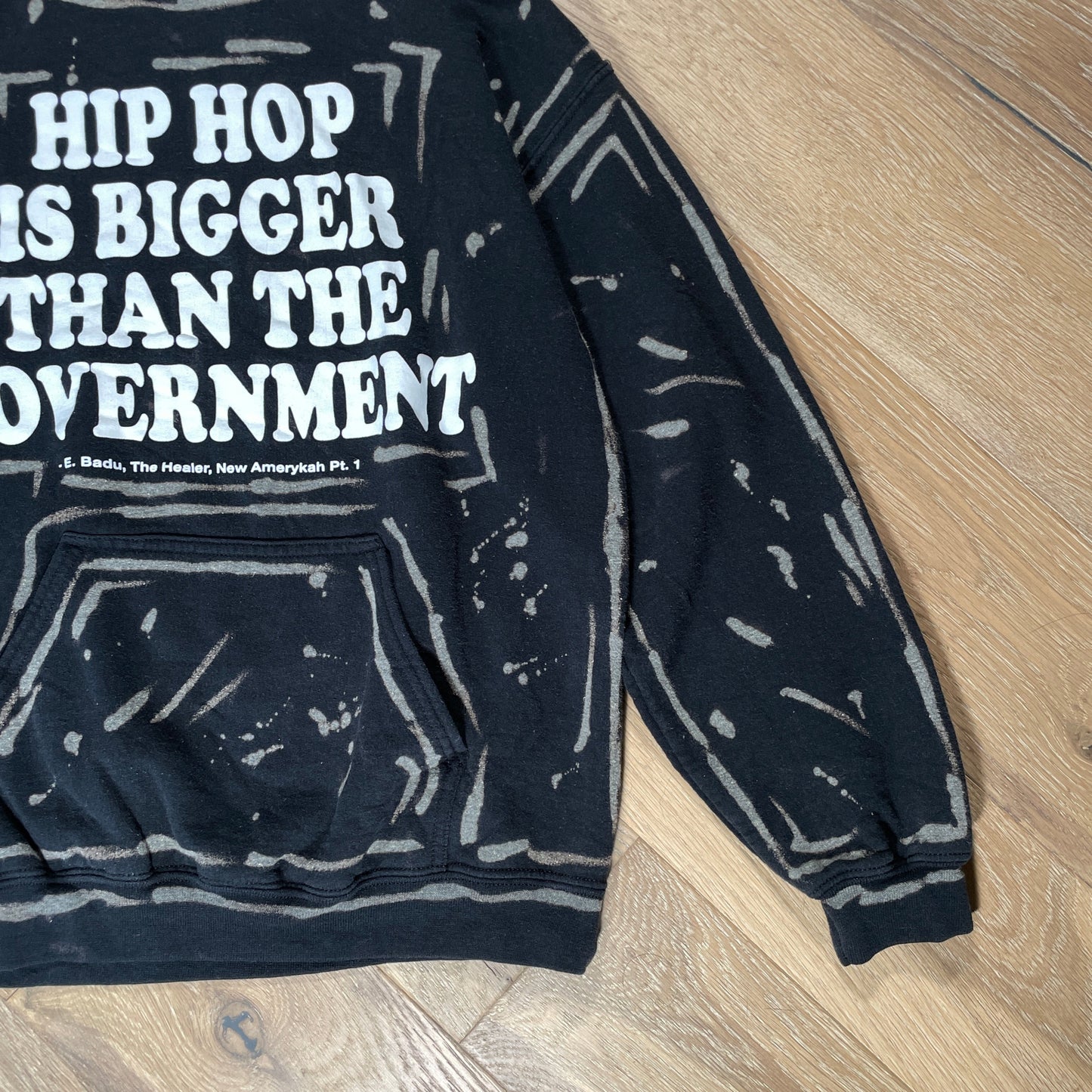 “Erykah Badu” Bleach Dyed Hoodie