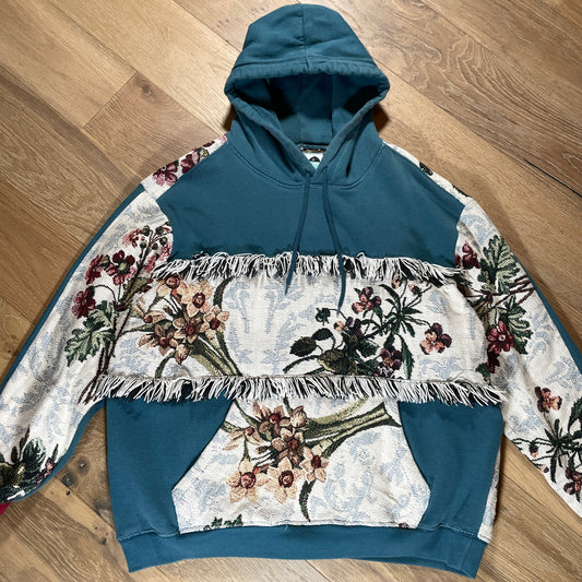 “Floral Fringe” Hoodie
