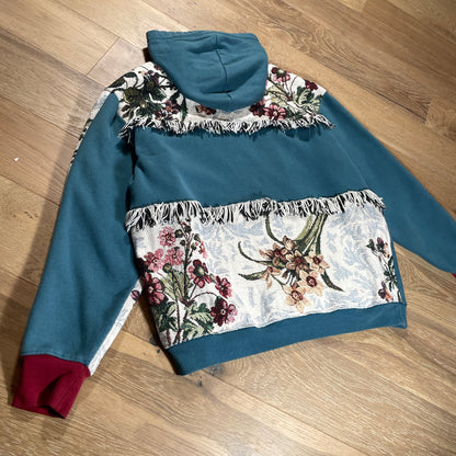 “Floral Fringe” Hoodie