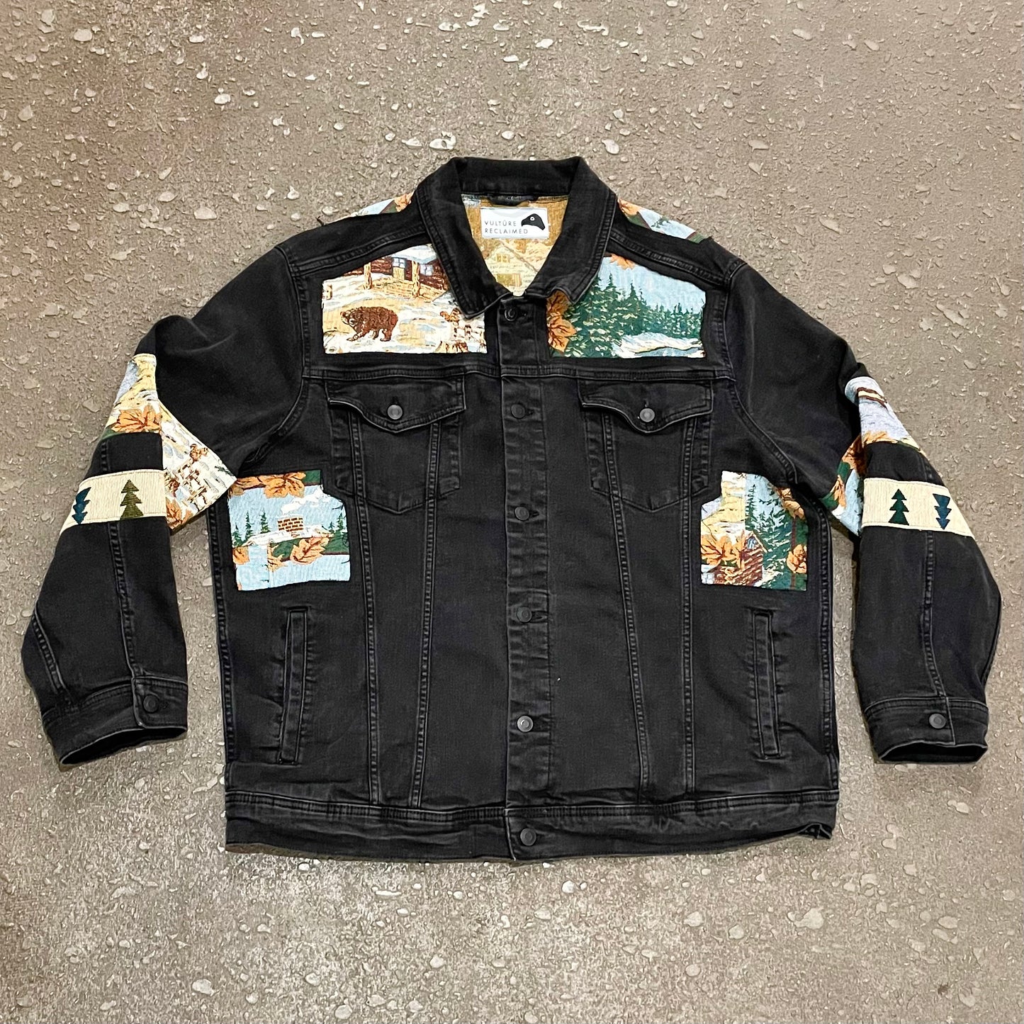“Bear Cabin” Denim Jacket
