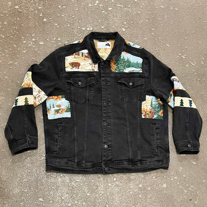 “Bear Cabin” Denim Jacket