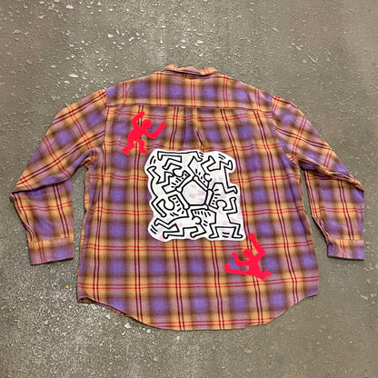 “Dancing People” Flannel