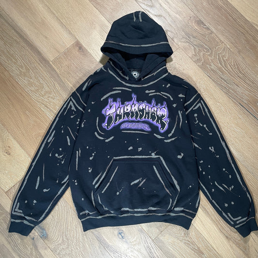 “Thrasher” Bleach Dyed Hoodie