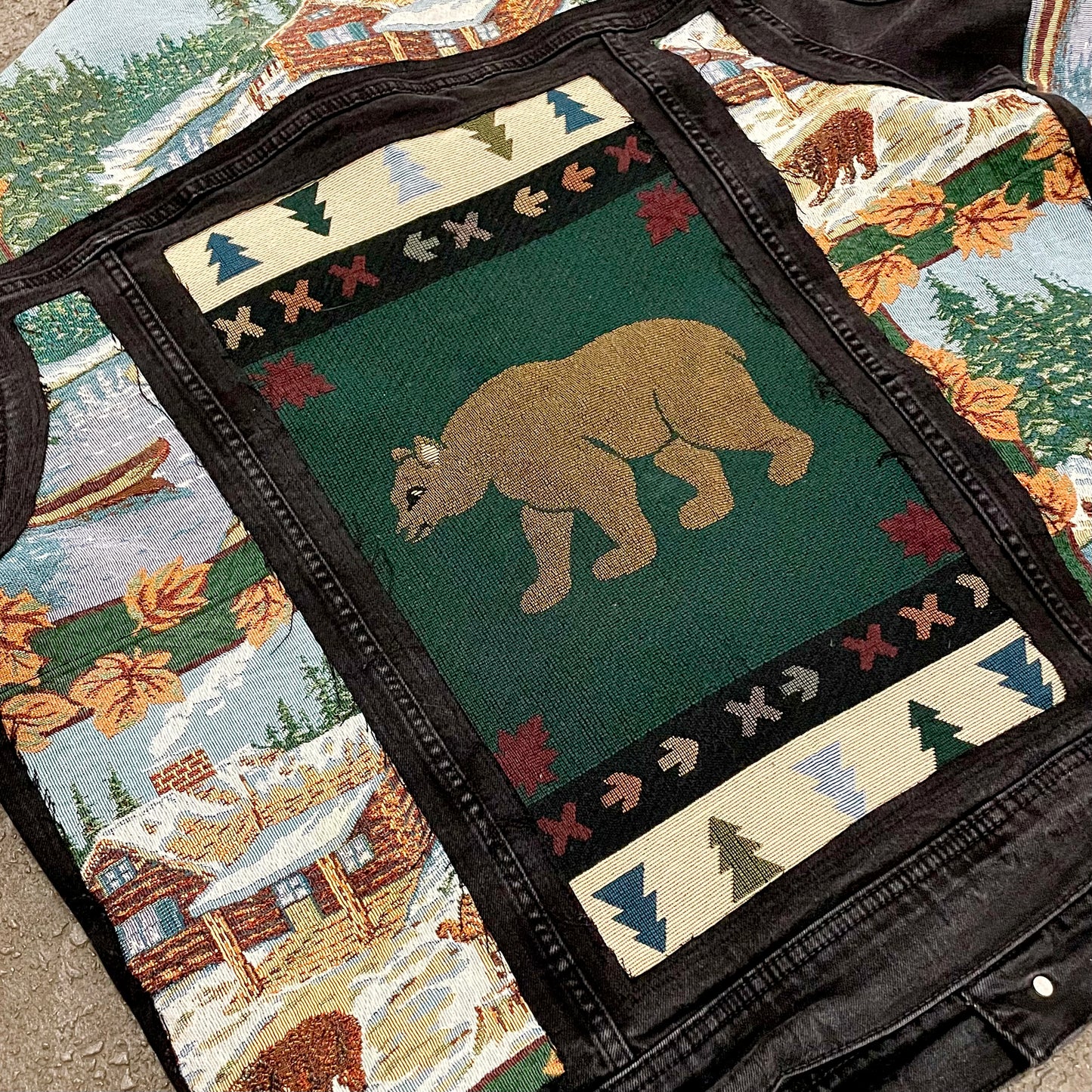 “Bear Cabin” Denim Jacket