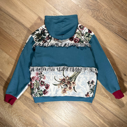 “Floral Fringe” Hoodie