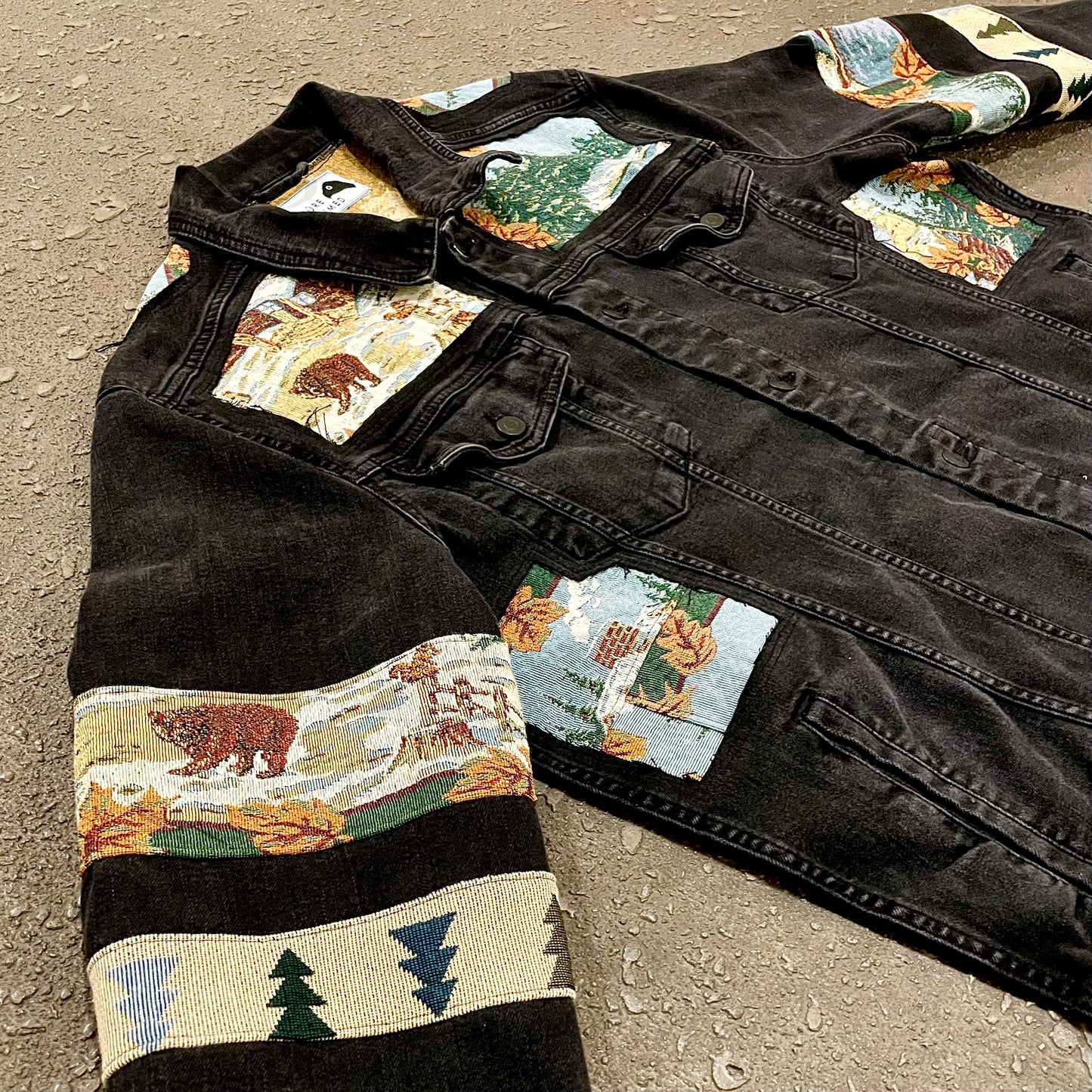 “Bear Cabin” Denim Jacket