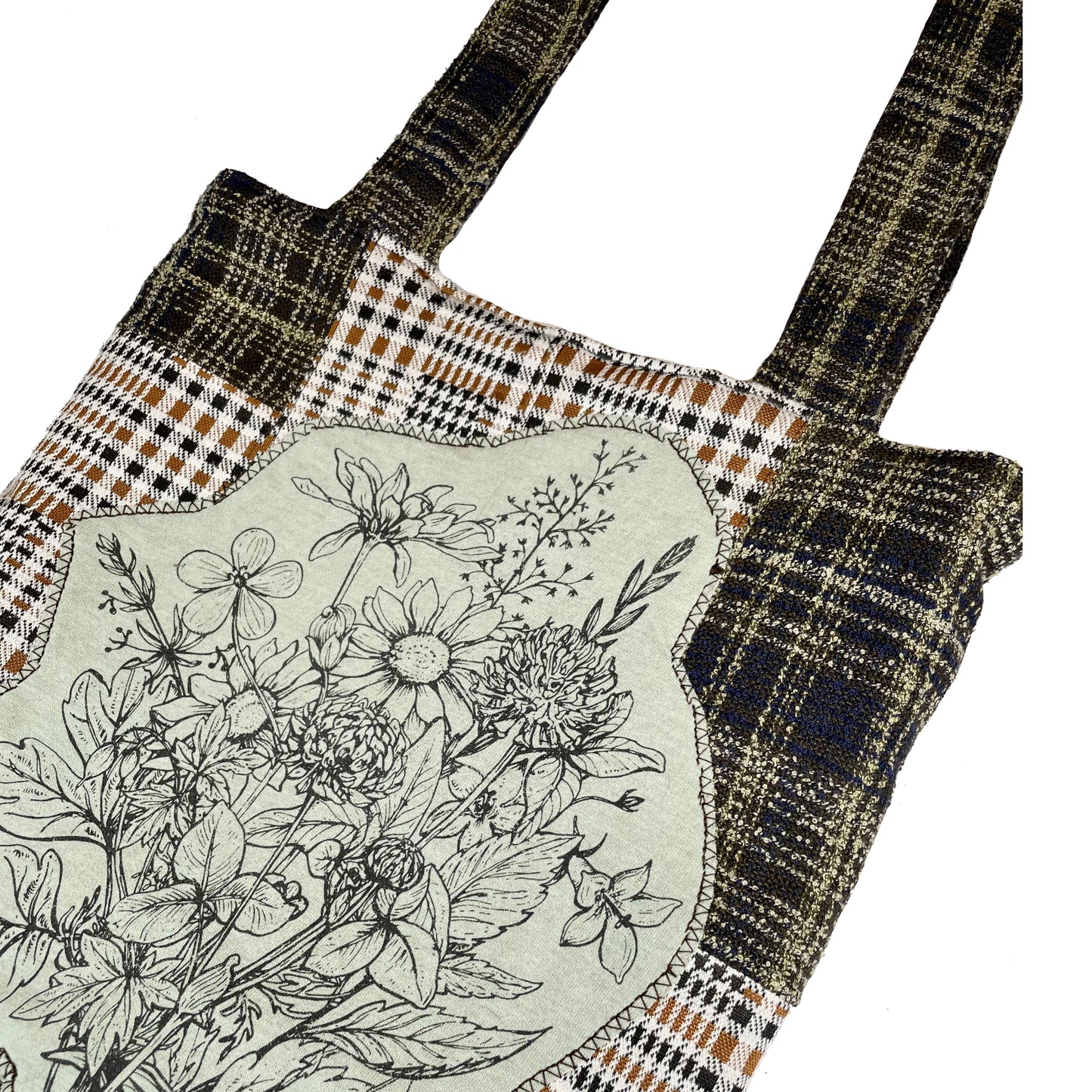 “Plaid & Petal” Bag
